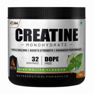 AS-IT-IS Nutrition ATOM Creatine Monohydrate, 100 g (0.22 lb), MINT MOJITO